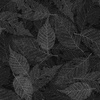 P&B Textiles Foliage Texture Leaves Dark Grey