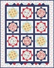 Red White and Bloom Beach Blanket Free Quilt Pattern