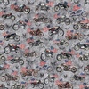 QT Fabrics Stars, Stripes, and Steel Motorcycles and American Flags Steel
