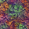 Robert Kaufman Fabrics Watercolor Blossoms Artisan Batiks Packed Butterflies Bright