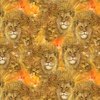 3 Wishes Fabric World of Wonder Lion Gold
