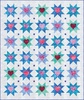 Garden Style Batiks Stars and Hearts Up Free Quilt Pattern