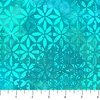 Northcott Boho Blooms Petal Grid Turquoise