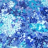 Blank Quilting Flora 118 Inch Wide Backing Fabric Petals Blue