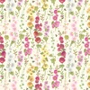 Clothworks Simple Life Hollyhocks Light Cream