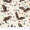 Northcott Stonehenge Stars and Stripes 13 Eagles Beige/Navy