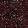 Blank Quilting Hexi-Dots 108 Inch Wide Backing Fabric Concentric Hexi-Dots Red/Black/White