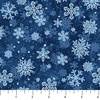 Northcott St. Nicholas Snowflakes 2 Blue