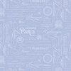 Riley Blake Designs Hydrangeas in the Garden Text Blue/Pearl