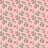 Riley Blake Designs Afternoon Tea Stitched Flowers Peaches 'n Cream
