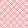 Clothworks XOXO Diagonal Plaid Light Red