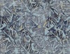Wilmington Prints Blue Smoke Batiks Banana Leaf Blue/Gray