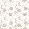 Riley Blake Designs Baby Girl Flannel Moon and Stars White