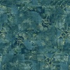 Clothworks Night Whispers Owl Collage Dark Teal