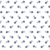 Benartex Classic Keepsakes in Blue Daisy Garden White/Navy