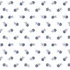 Benartex Classic Keepsakes in Blue Daisy Garden White/Navy