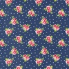 Moda Berry Basket Tiny Flowers Blueberry