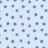 Henry Glass Berrylicious Tossed Blueberry Blue