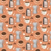 Clothworks Perfect Blend Coffee Shop Light Rust