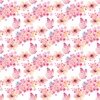 Riley Blake Designs Painted Petals Butterfly Floral White