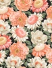 Wilmington Prints Peach Whispers Packed Flowers Multi