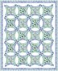 Gemstones Blue Dots Free Quilt Pattern