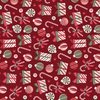 P&B Textiles Christmas Miniatures III Candy Cane Lane Red