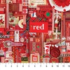 Northcott Color Collage Red