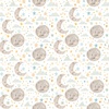 Riley Blake Designs Baby Boy Flannel Moon And Stars White