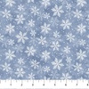 Northcott Snow Much Fun Flannel Snowflake Dark Blue/Multi