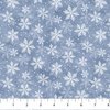 Northcott Snow Much Fun Flannel Snowflake Dark Blue/Multi