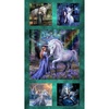 Clothworks Unicorn Magic Panel Teal