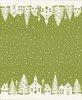 Moda Buon Natale Christmas Village Double Border Print Pine