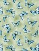 Wilmington Prints Blue Harmony Butterfly Toss Green