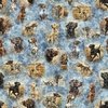 QT Fabrics Forest, Field and Stream Hunting Dogs Blue