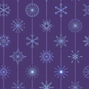 Andover Fabrics Century Prints Deco Frost Snowflakes Winter Plum