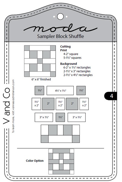 Moda Sampler Block Shuffle - Block 4
