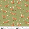 Andover Fabrics Hello Autumn Fox Tales Green