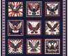 QT Fabrics American Tapestry Eagle Blocks Panel Navy