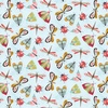 Blank Quilting Nature's Symphony Butterflies, Dragonflies, and Ladybugs Light Blue
