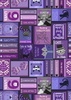 Lewis and Irene Fabrics Purrfect Book Club Cat Book Covers Purple