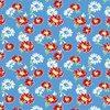 Windham Fabrics Wild Flour Tossed Daisies Blue