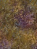 Wilmington Prints Plum Bouquet Batiks Circle Dots and Petals Dark Brown