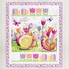 Sloane the Snail Garden Party Free Quilt Pattern