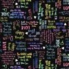 Windham Fabrics Shine On Self-Love Black