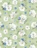 Wilmington Prints Blue Harmony Floral Toss Green