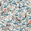 Robert Kaufman Fabrics Feathers and Flora Birds White