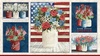 P&B Textiles Farmhouse Americana Panel Patriotic Bouquet Panel