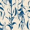 Benartex Wishflower Broomcorn Blue/Natural