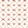 Henry Glass Pocketful of Posies Trellis Bows Cream Red